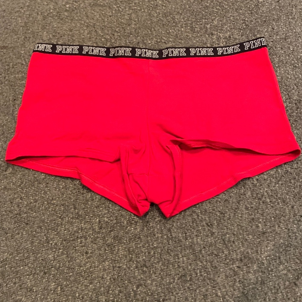 Victoria’s Secret PINK Red low-rise boyshort panties